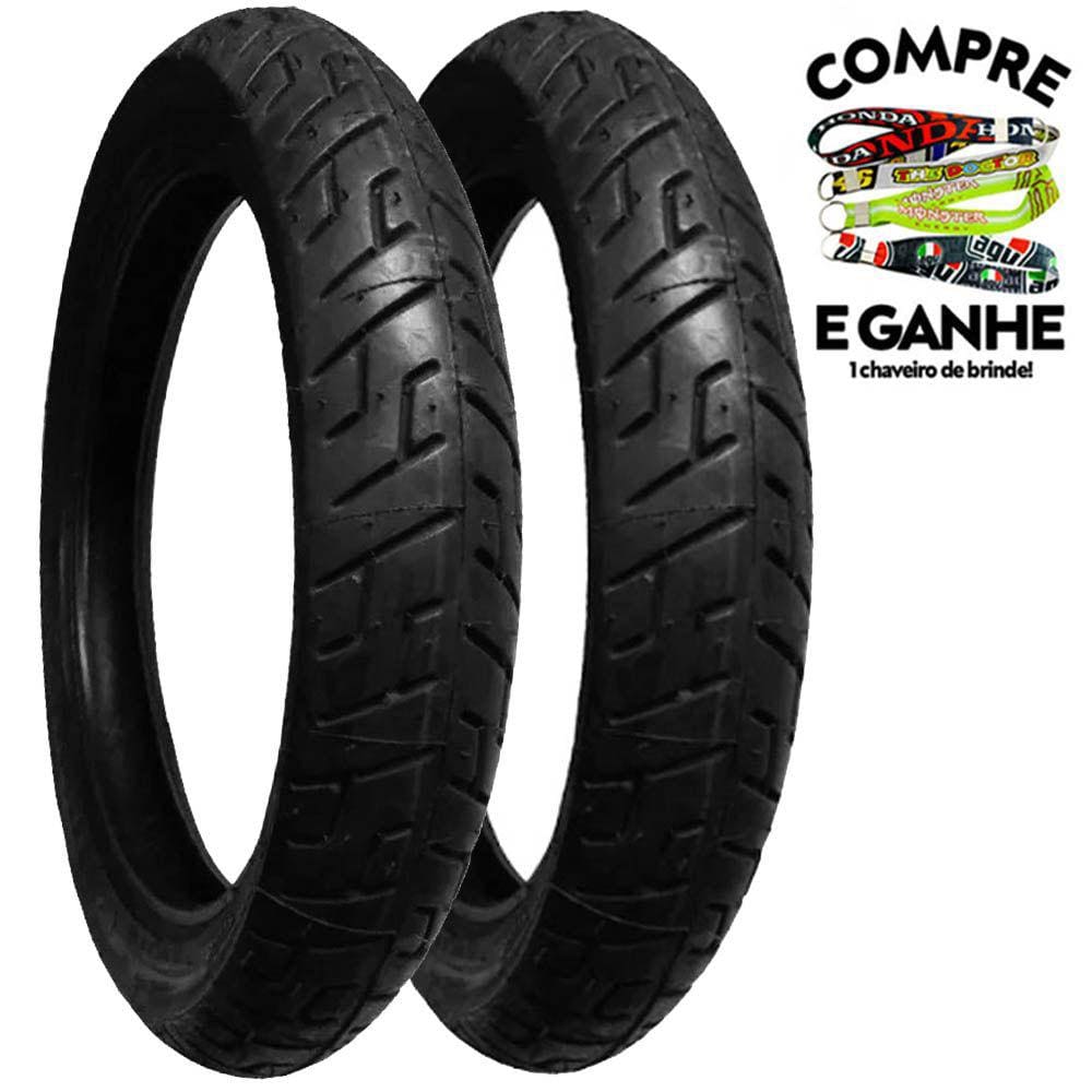 Par Pneu Cbx 200 Strada 100/90-18 + 275-18 Mt65 Pirelli