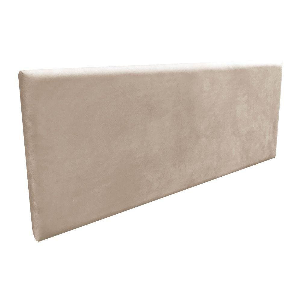 Cabeceira Painel Clean Para Cama Box Casal 160 Cm Cor Bege