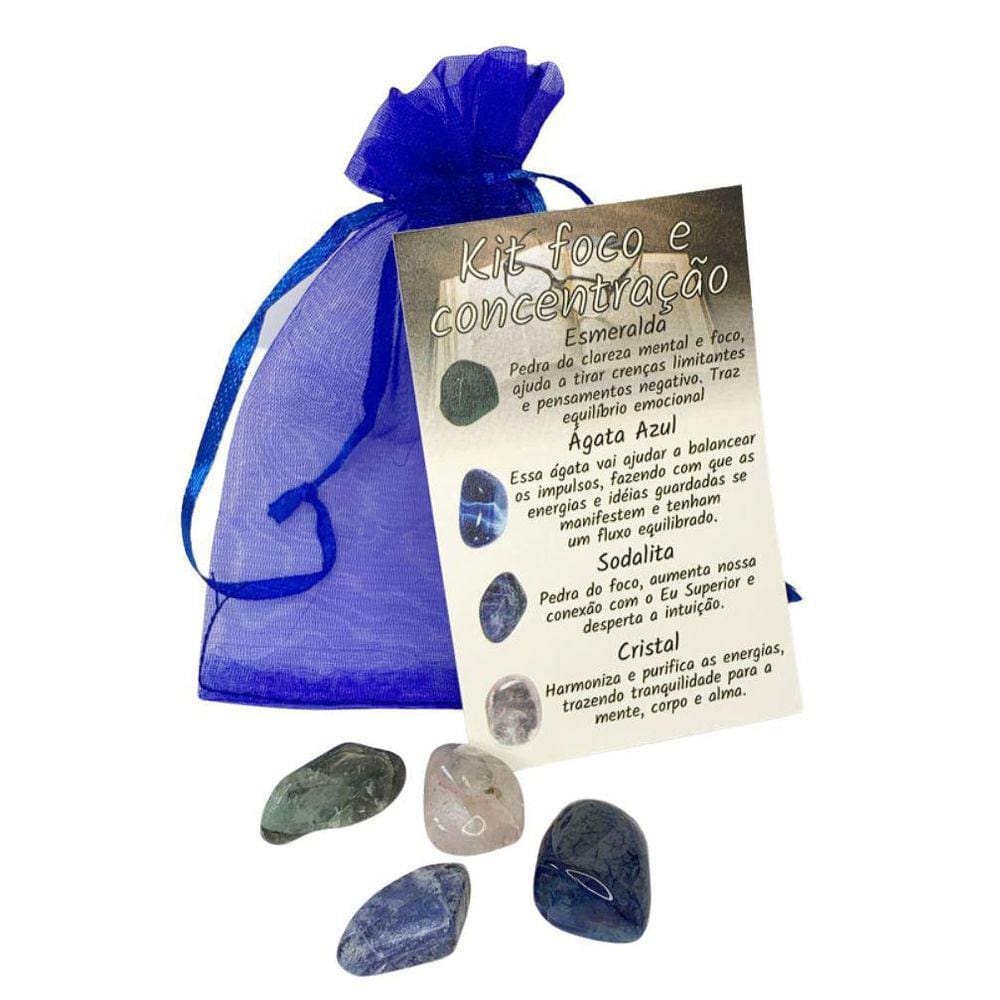 Kit De Cristais - Foco E Concentração