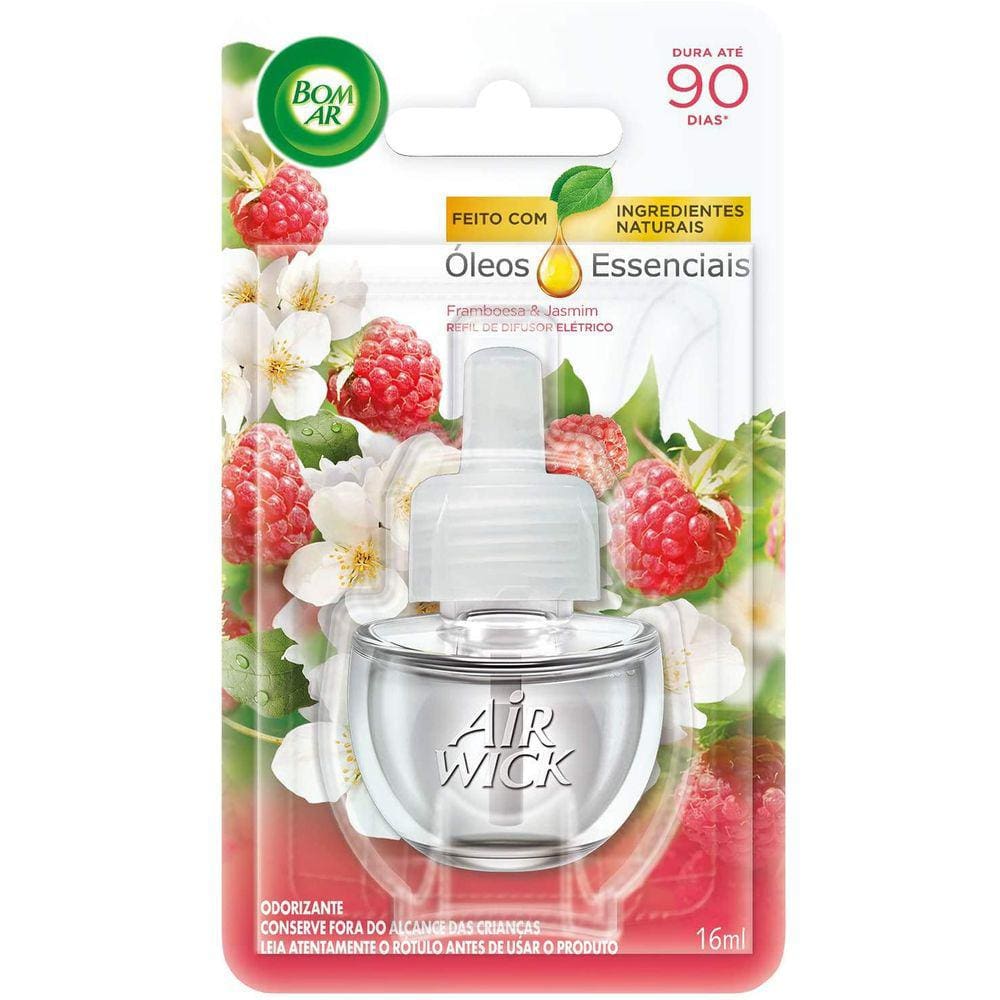 Bom Ar Eletrico Liq Framboesa E Jasmin Refil 16Ml