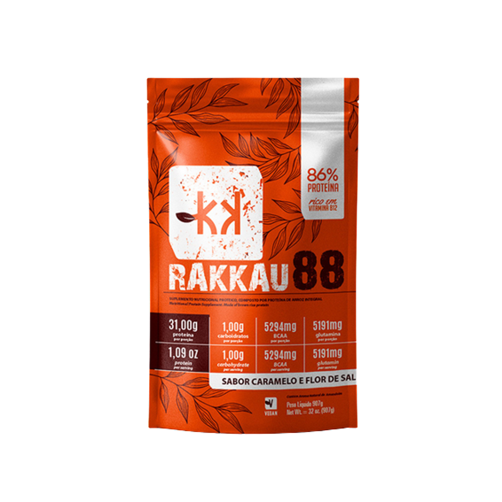 Rakkau 88 Caramelo e Flor de Sal Proteína Vegana 907g