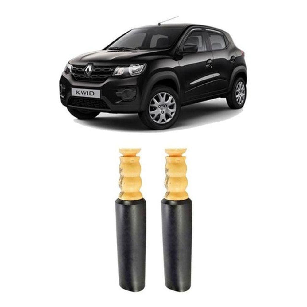 Kit 2 Batente Coifa Amortecedor Traseiro Kwid 2017 2018 2019