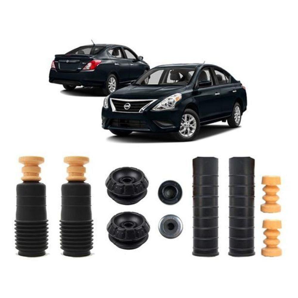 Kit Batente Suspensão Dianteira Traseira Versa 2011 A 2019