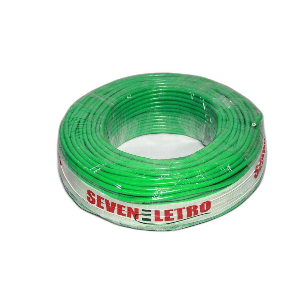 Fios Eletricos Antichamas Flexível 6 Mm 100 Metros Verde