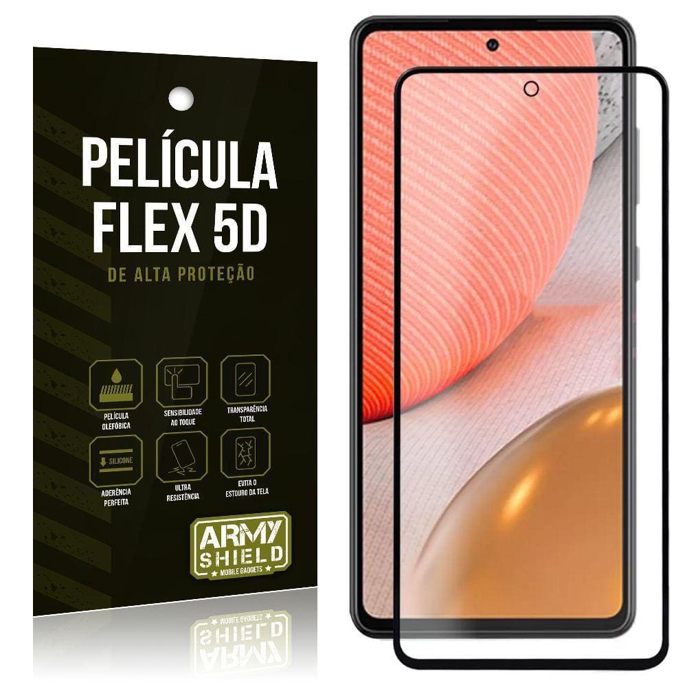 Película Flex 5D Cobre A Tela Toda Blindada Galaxy A72