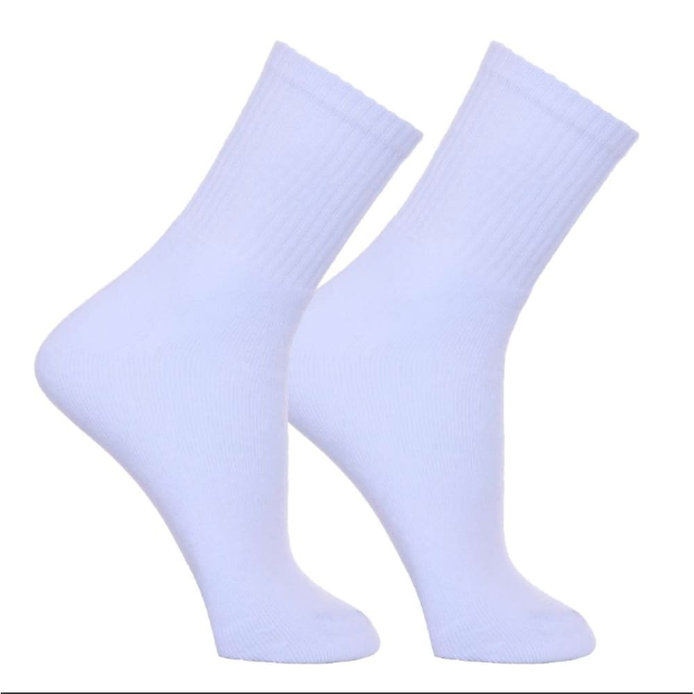 Par de Meias Adulto Masculina Esportiva Cano Alto Algodão Sport