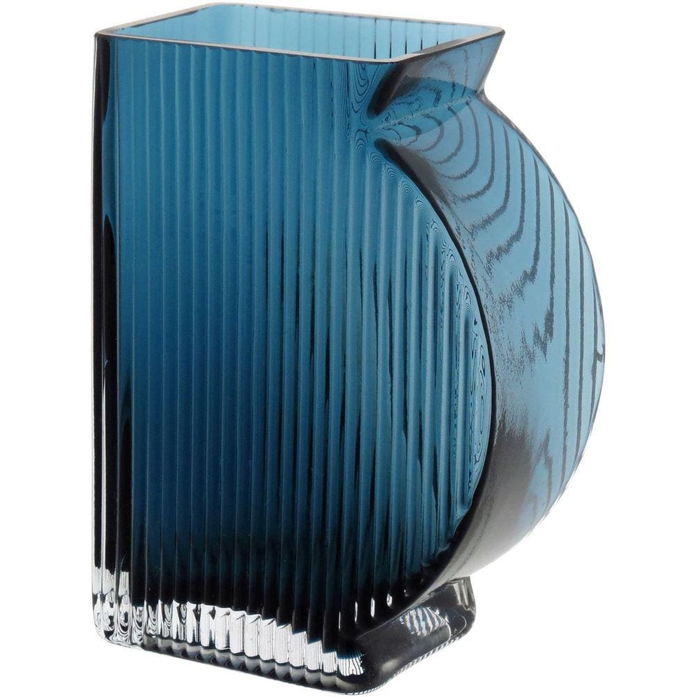 MARINELLA VASO 15x11x6cm VIDRO AZUL