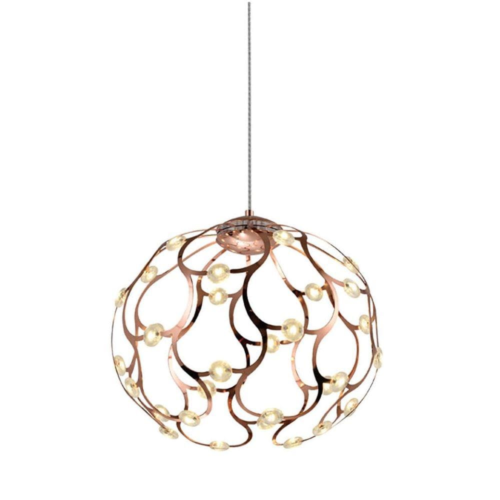 Pendente Led de Metal Spher 45cmx55cm Bella Iluminação 40x0,8W Rose