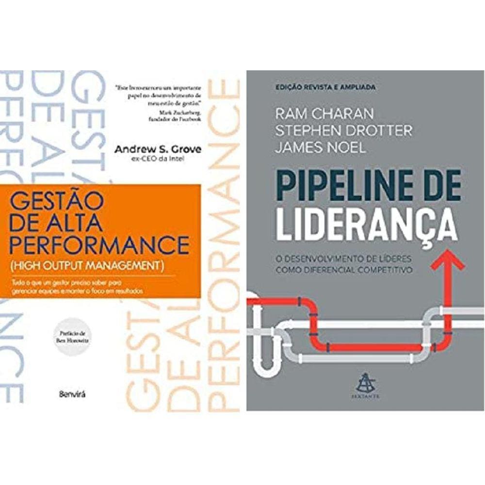 Kit 2 Livros Gestão De Alta Performance + Pipeline Liderança