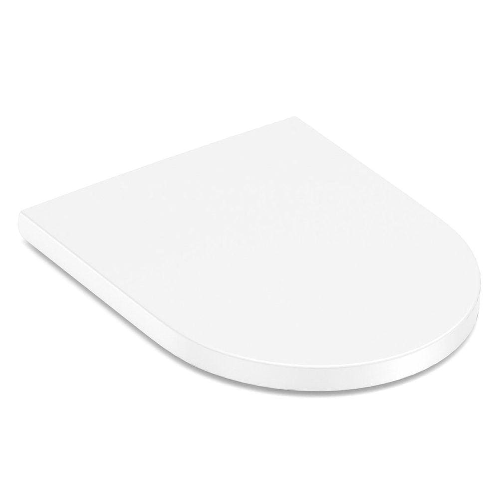 Assento Sanitário com Queda Amortecida Debba Round Roca Branco Brilhante