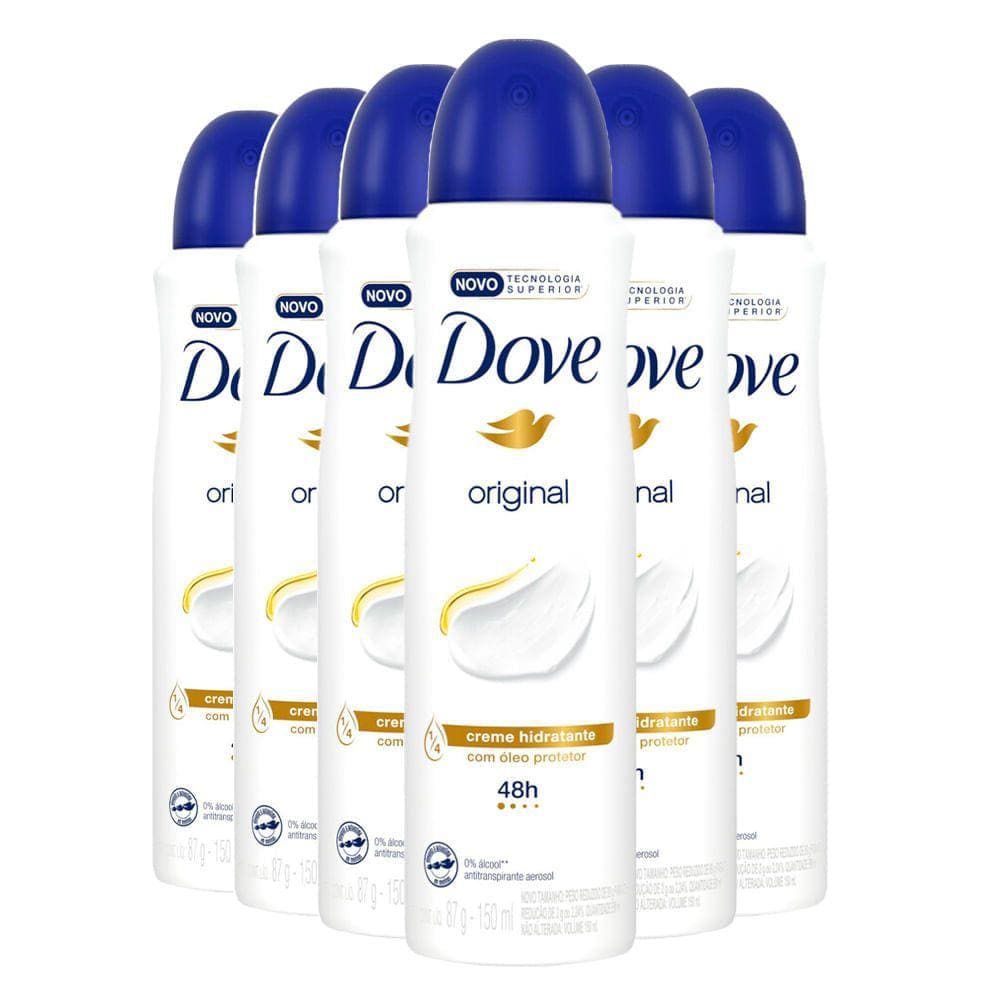 Kit Desodorante Dove Aerosol 150Ml/89G - 6 Unidades