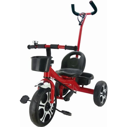 Menor preço em Triciclo Infantil Divertido Vermelho Com Apoiador