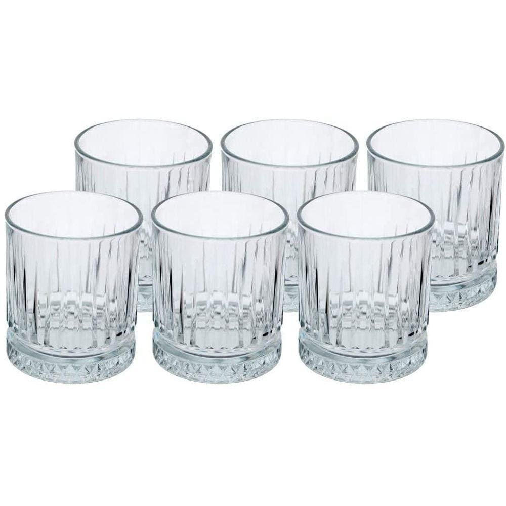 Jogo De 4 Copos Pasabahçe Baixos 355Ml Elysia