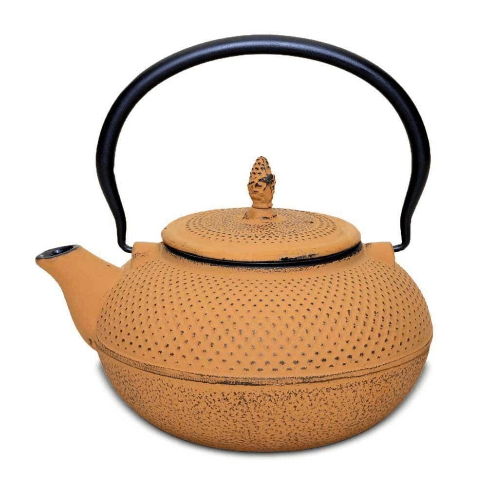 Chaleira De Ferro Esmaltada Amarela Mta - 8181