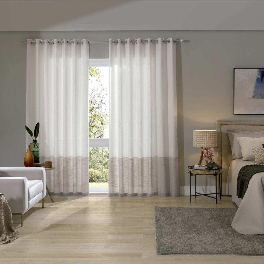 Cortina Mônaco 2,50M Altura Varão 2,50M A 3,00M Duplex Forro