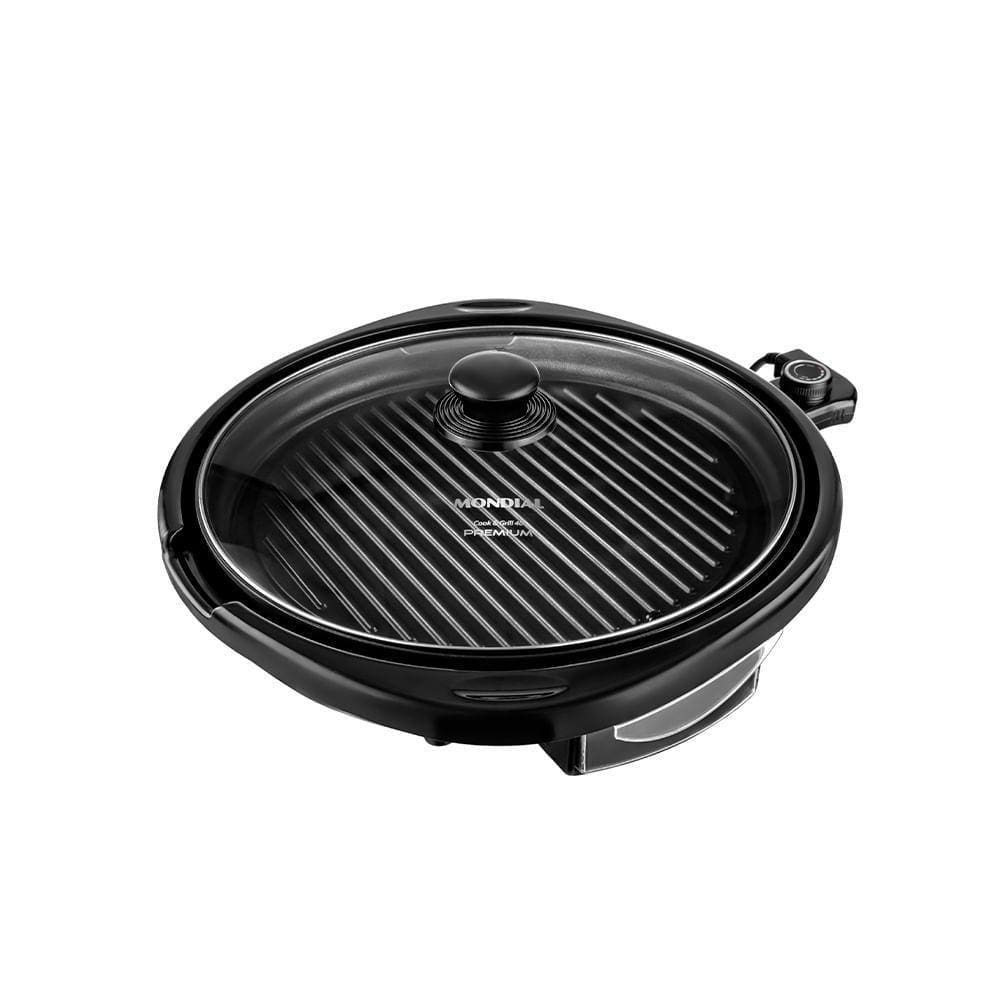 Grill Redondo Mondial Cook & Grill 40 G-03 Grill-127v-preto
