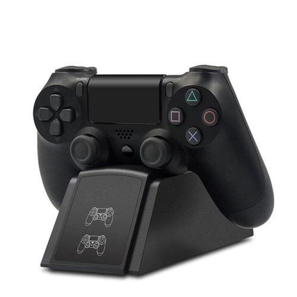 Carregador Para Controle Ps4 Charge Duplo 2 Controles