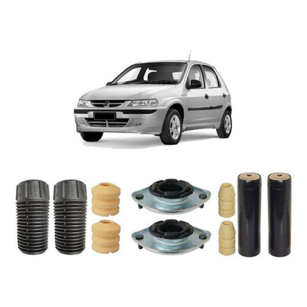 Kit Batente Suspensão Dianteira Traseira Celta 04 2005 2006