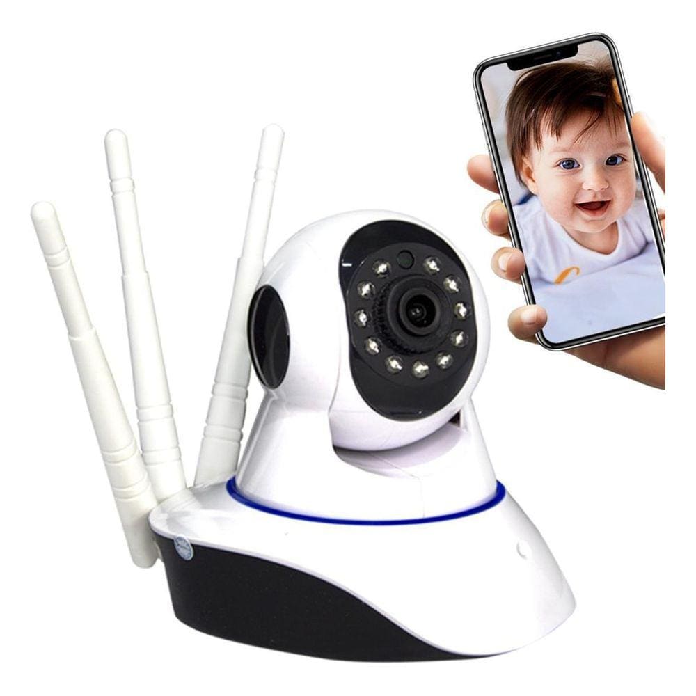 Baba Eletrônica Wifi Câmera Visão Noturna Com Microfone