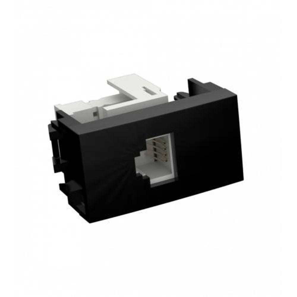 Modulo Rj45 Cat5 Rede Internet Dubai Preto Ed5345-E/P