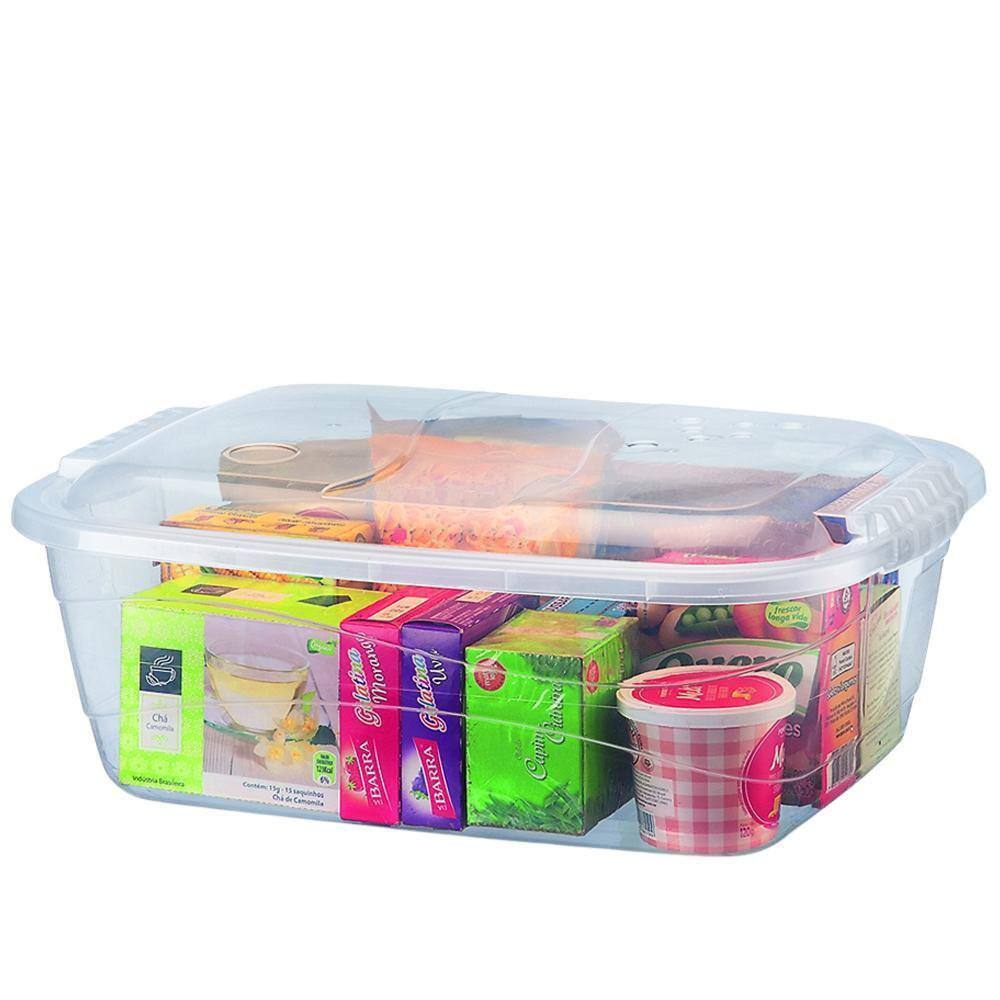 Caixa Container Organizador Multiuso 10 Litros Transparente