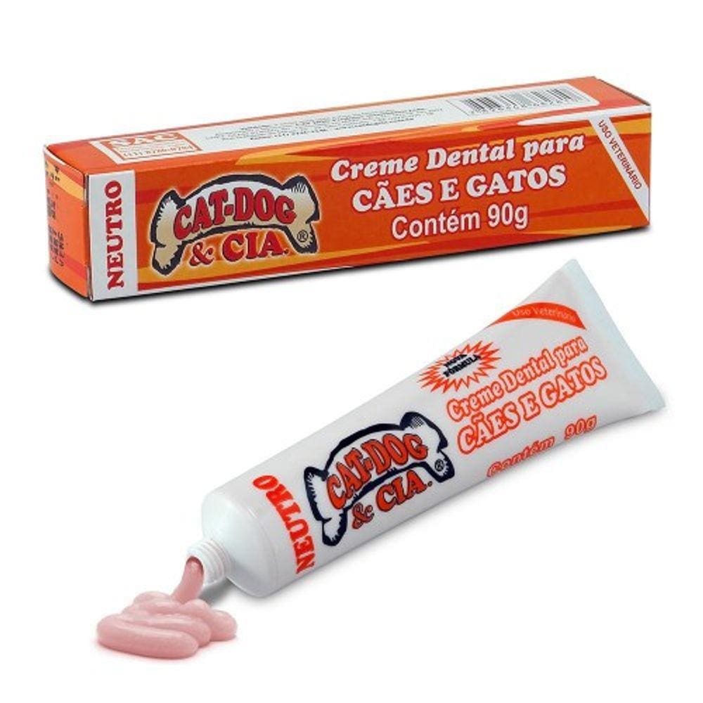 Pasta De Dente Cachorro Gato Neutro com Escova Catdog Cia