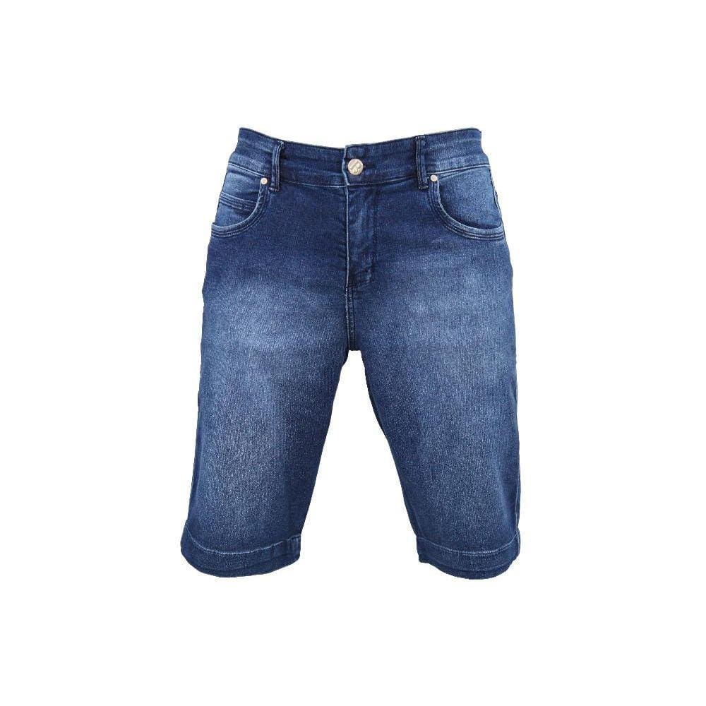 Bermuda Bivik Sem Estampa Azul Escura - Masculino