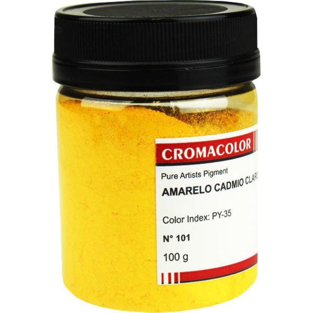 Pigmento Artistico Puro Cromacolor 101 Amarelo Claro 100G