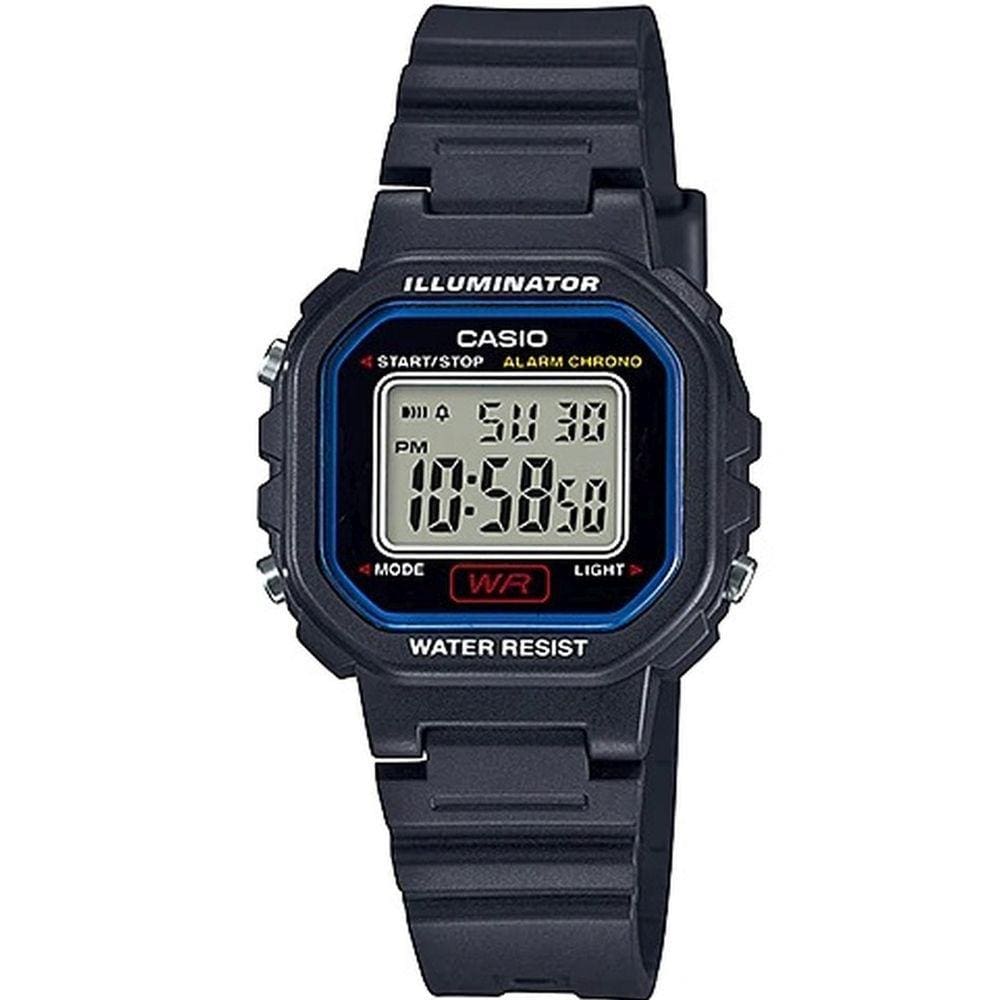 Relógio de Pulso Casio Infantil Led Digitall Prova Dagua 30m Preto Cinza Azul e Rosa