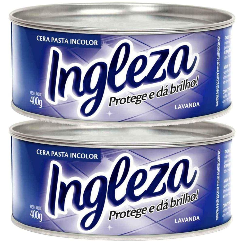 Kit Com 2 Ceras Em Pasta Ingleza 400G Incolor