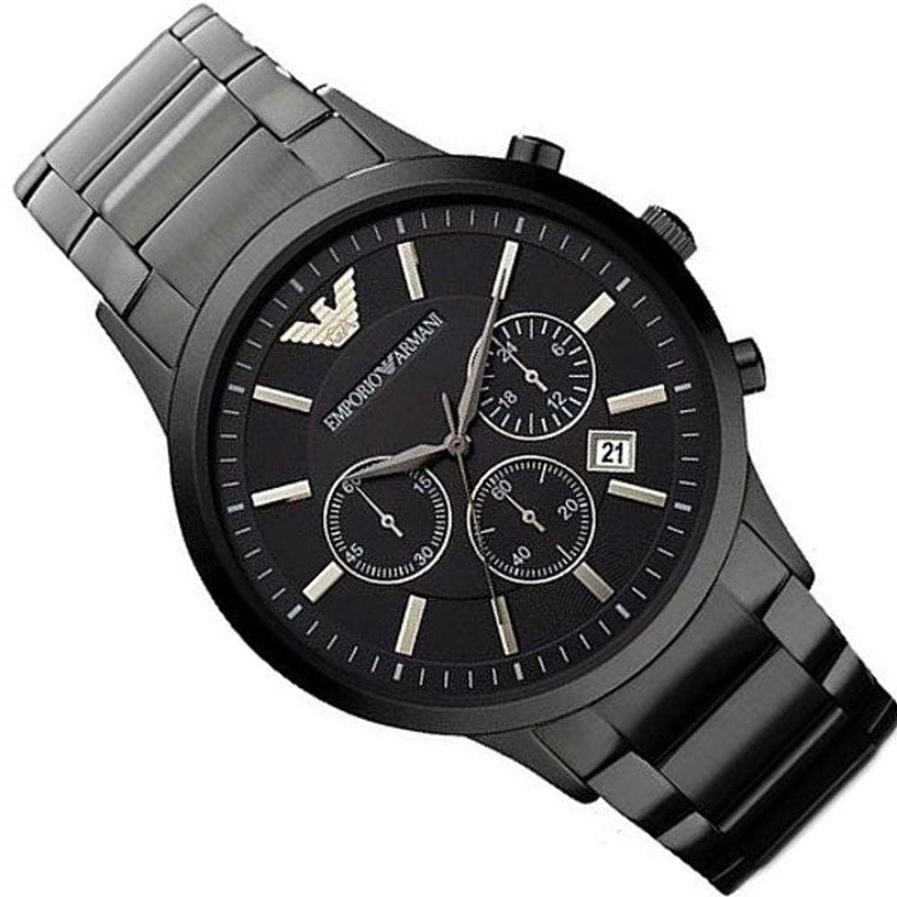 Relógio Empório Armani Masculino Ar2453 Black