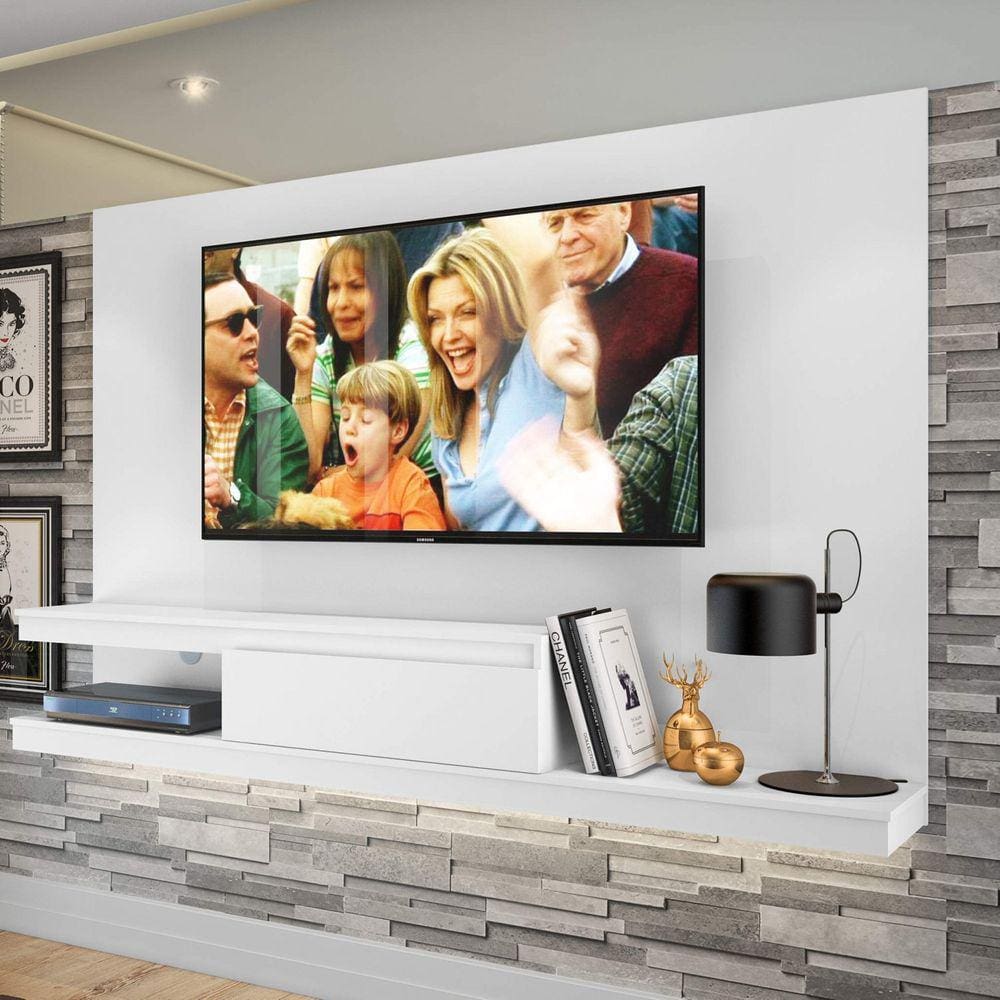 Painel para TV até 60 Polegadas 1 Gaveta KD2000 Home Quiditá Branco
