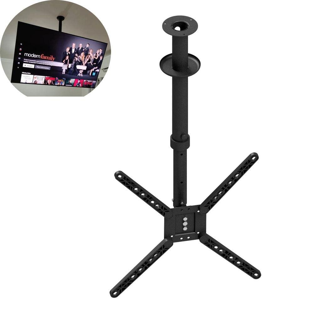 Suporte Tv de Teto Telescopico Giro 360 Tilt Inclinável 10 a 65 Preto Slf-730ttg-b