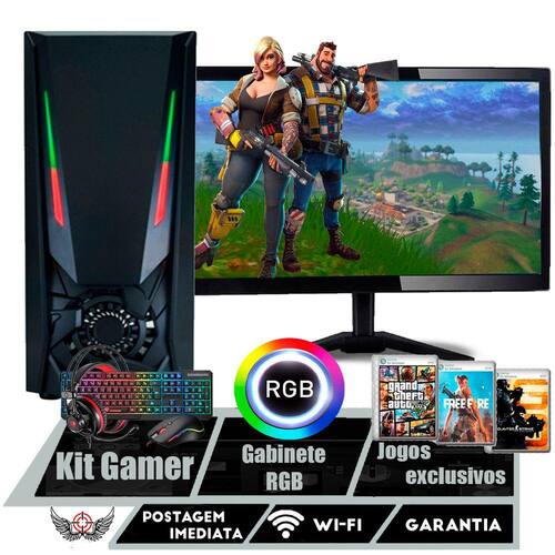 Pc Game Com Cadeira Completo Core I7 8gb Ssd 16gb Ram Gamer