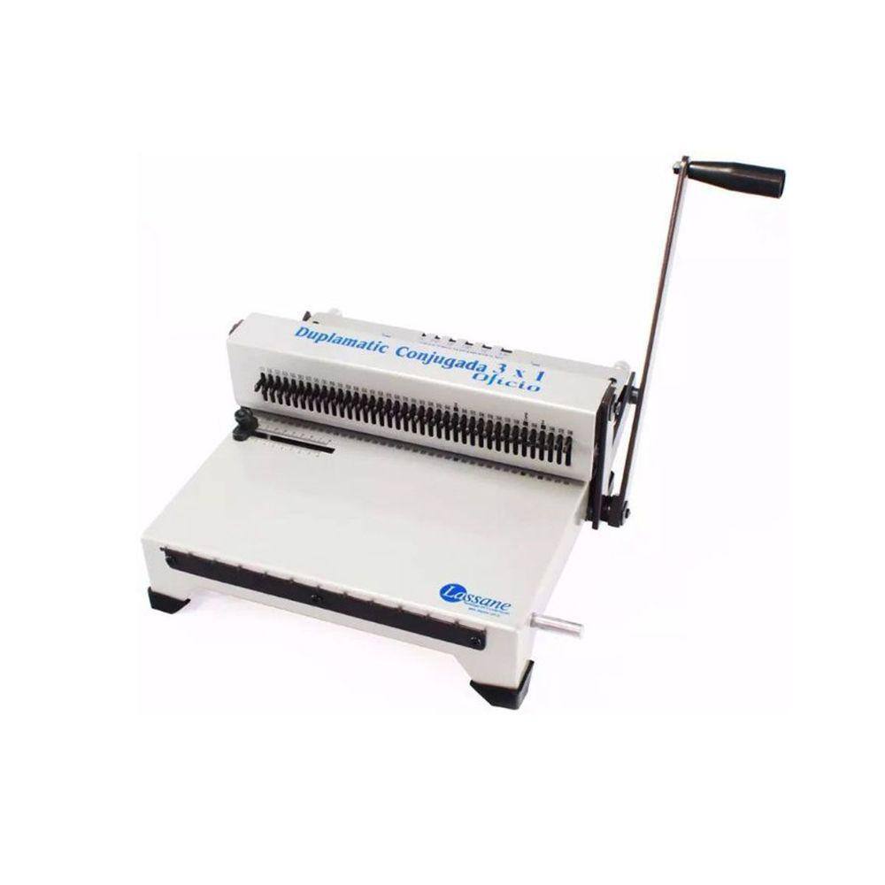 Encadernadora Conjugada Oficio (wire-o) Lassane 3x1