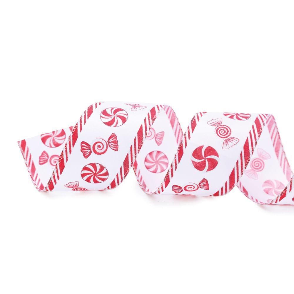 Fita Natalina Candy Cane Bco/vrm 1un 6,30cmx9,14mts 1116924