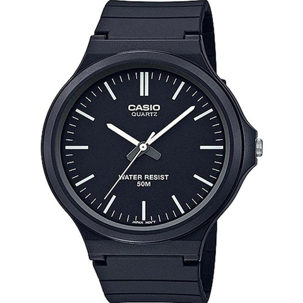 Relógio de Pulso Vintage Casio Analógico Unissex Feminino Masculino Classico Preto a Prova Dágua MW-240