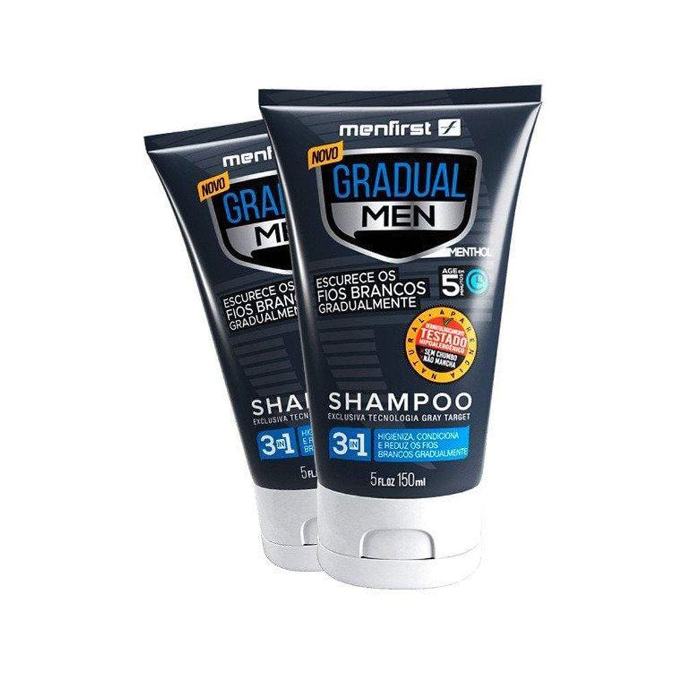 Shampoo Escurecedor De Cabelo Gradual Men Menfirst  2X