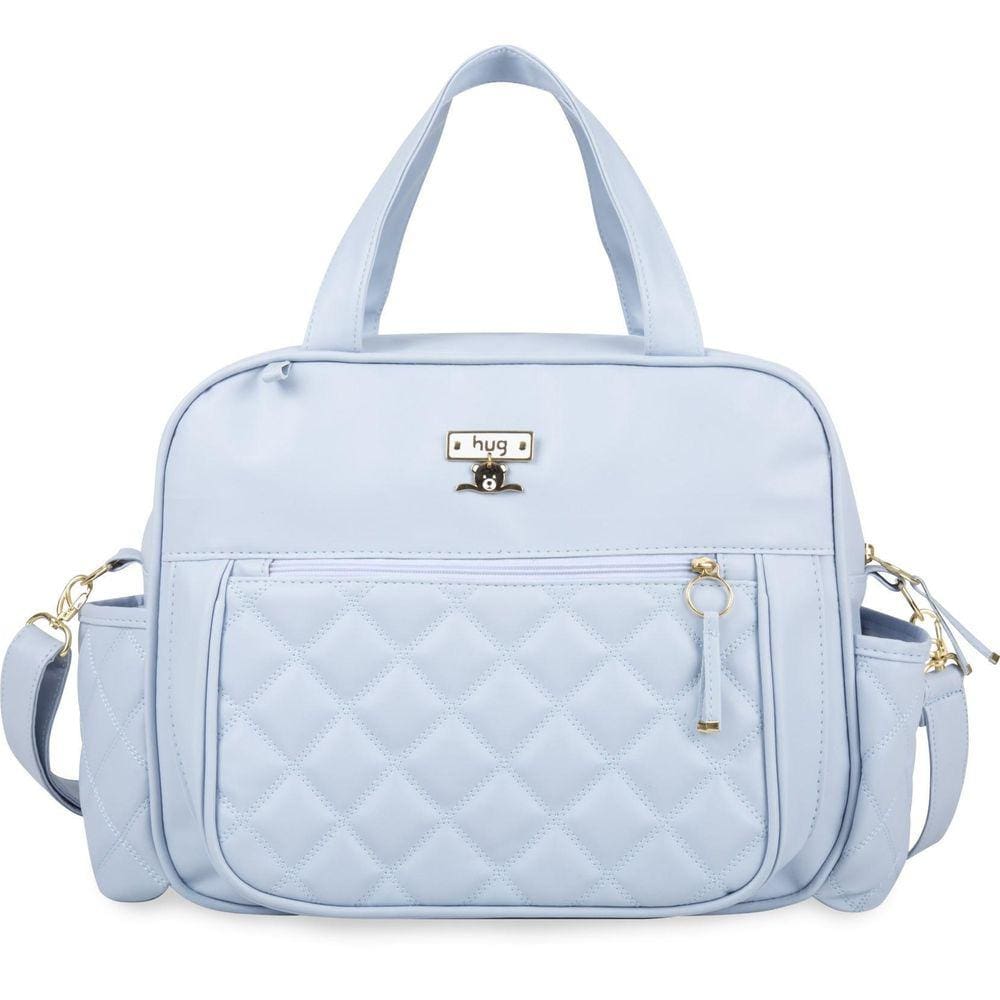Bolsa De Maternidade Hug Grande Graciosa Azul Claro
