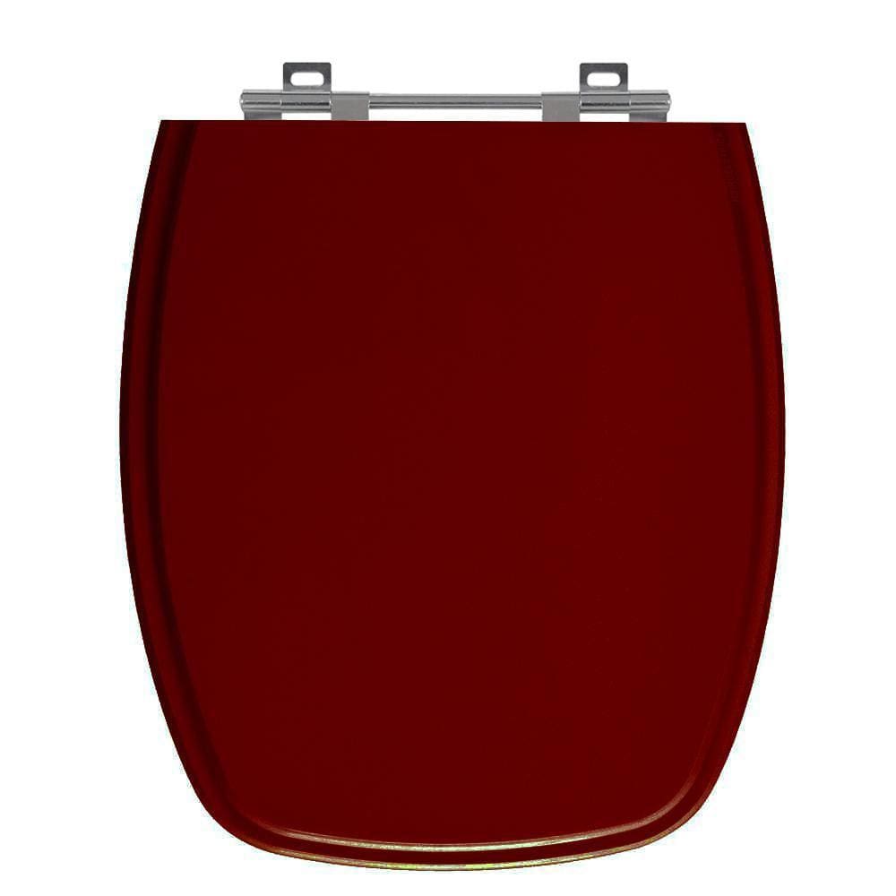 Assento Laqueado Stylus Mogno Tampa Para Vaso Celite Em Mdf