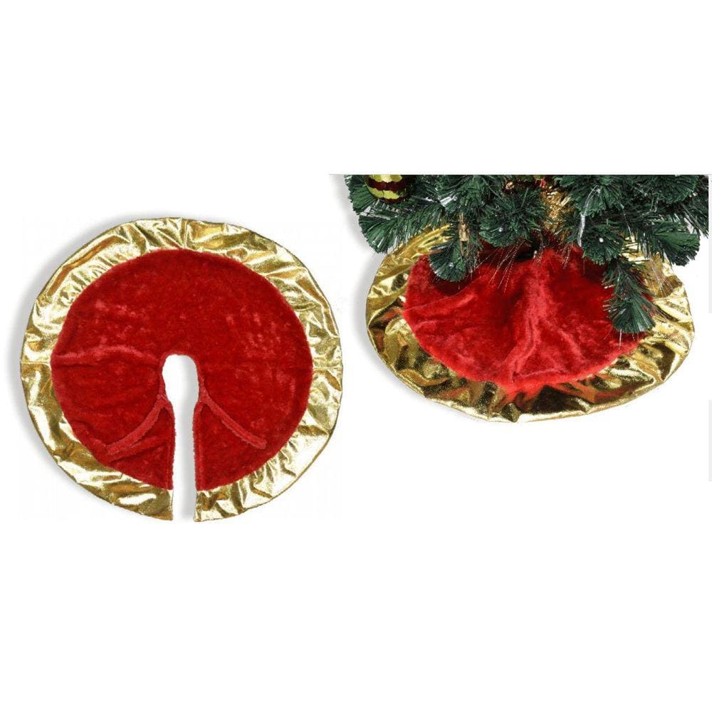 Saia Para Árvore De Natal 80Cm Diâmetro Tapete Papai Noel