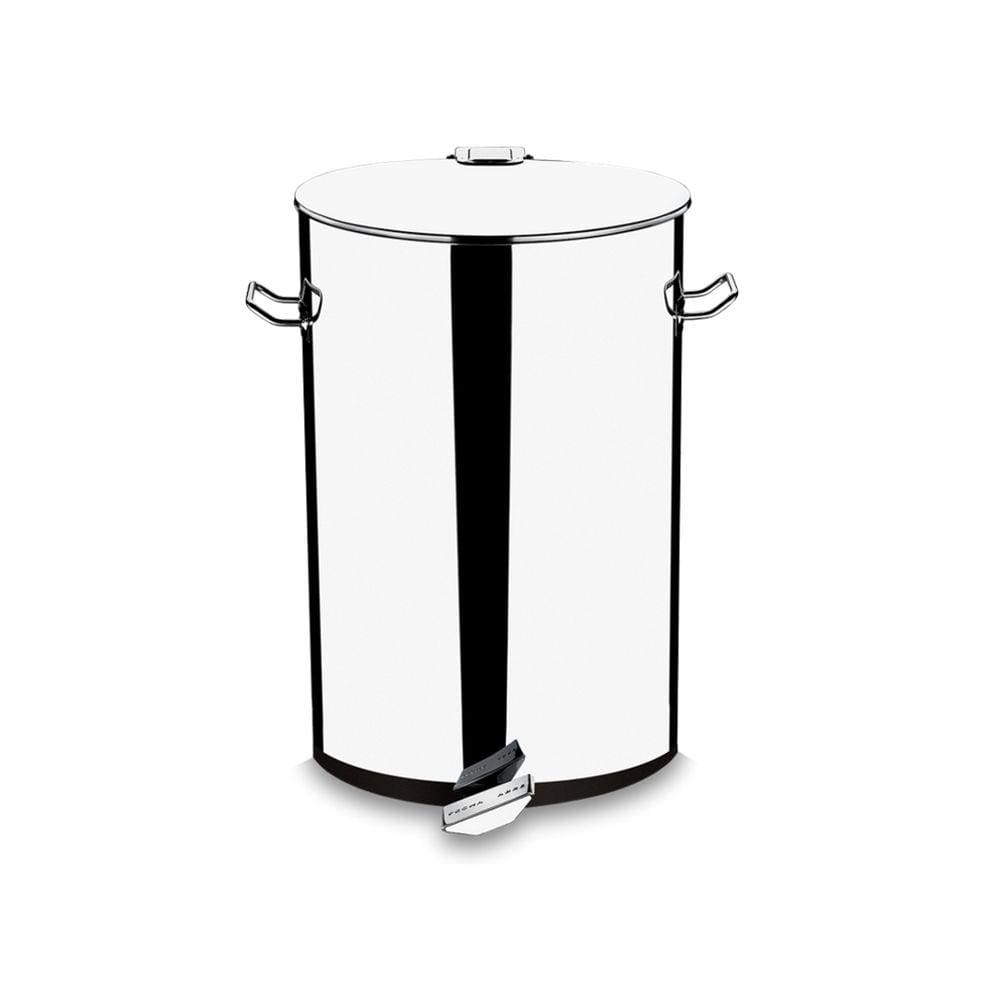 Lixeira inox pedal decorline lixeiras brinox