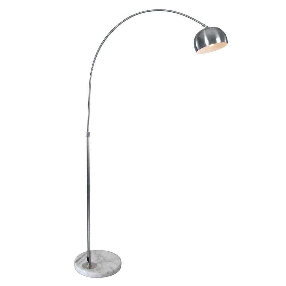 Luminária Chão Piso Arco Base Mármore Ajustável 801S-Bp