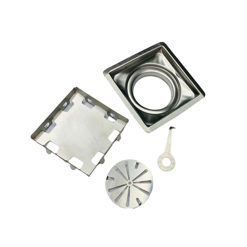 Ralo Oculto 15 Cm X 15 Cm Inox 304