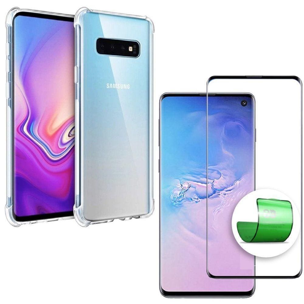 Capa Capinha + Película 9D Cerâmica Samsung S10