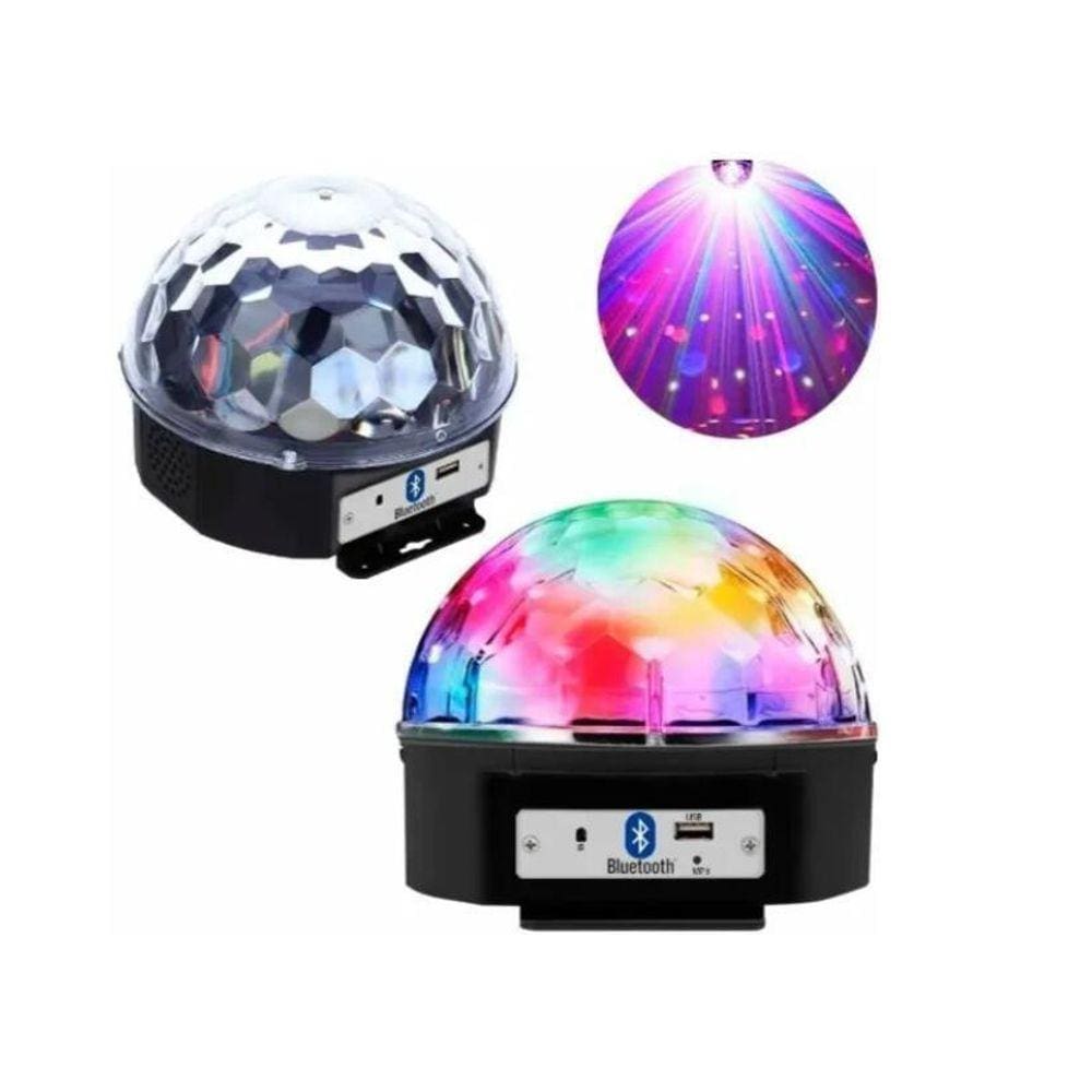 Globo Bola Maluca Led Magic Cristal Rgb Bluetooth Pen Drive
