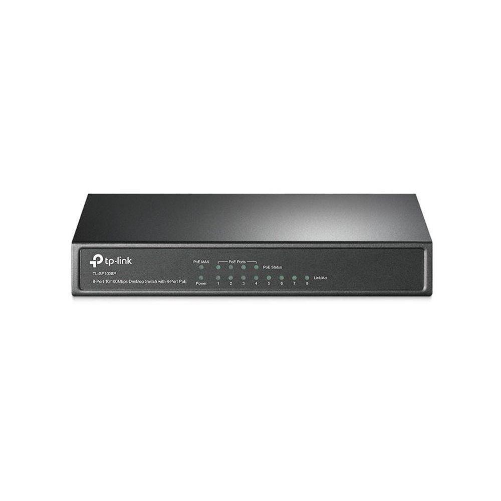 Switch Tplink De Mesa 8 Portas 10/100 4 Portas Poe Tls