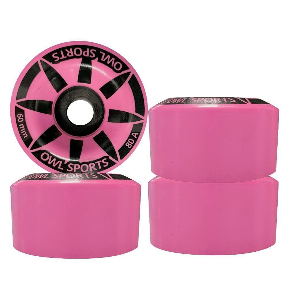 Jogo Com 4 Rodas Para Patins Quad Owl Sports 60 Mm 80A Azul