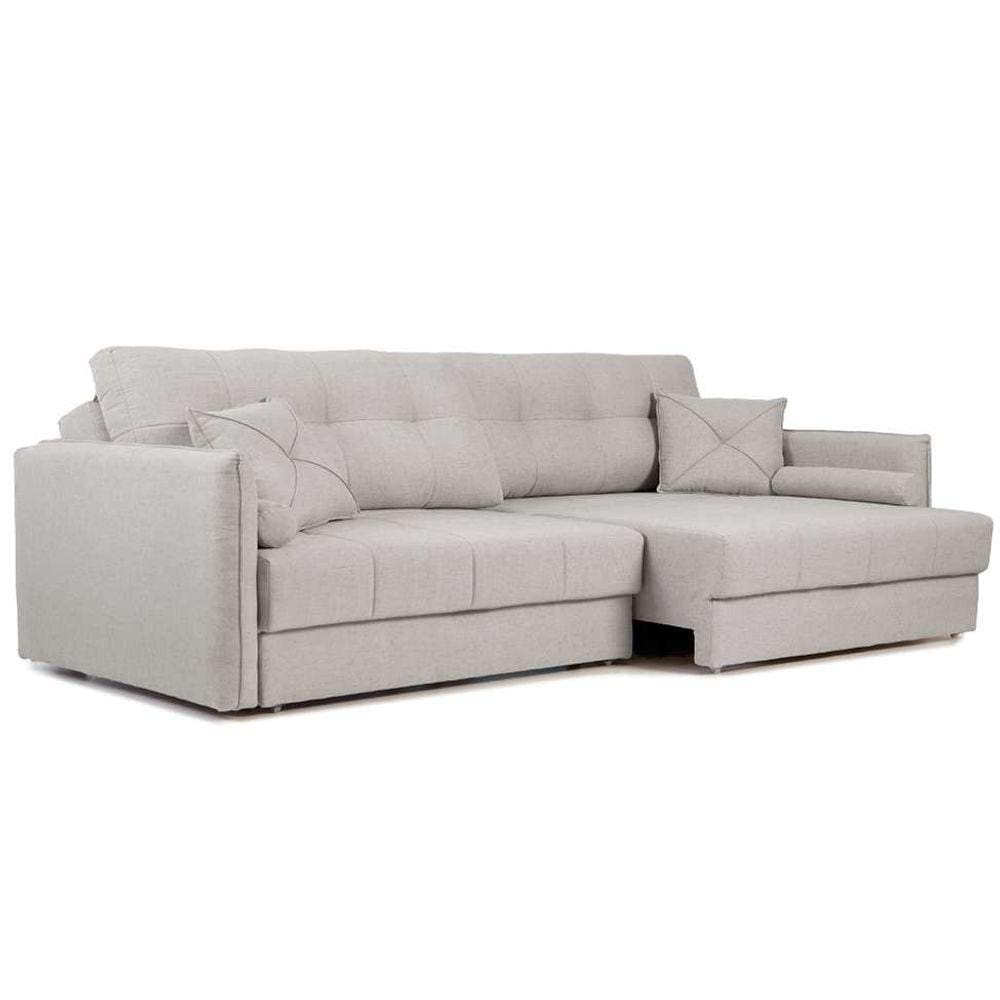 sofá 3 lugares retrátil e reclinável prime linho cinza 190 cm