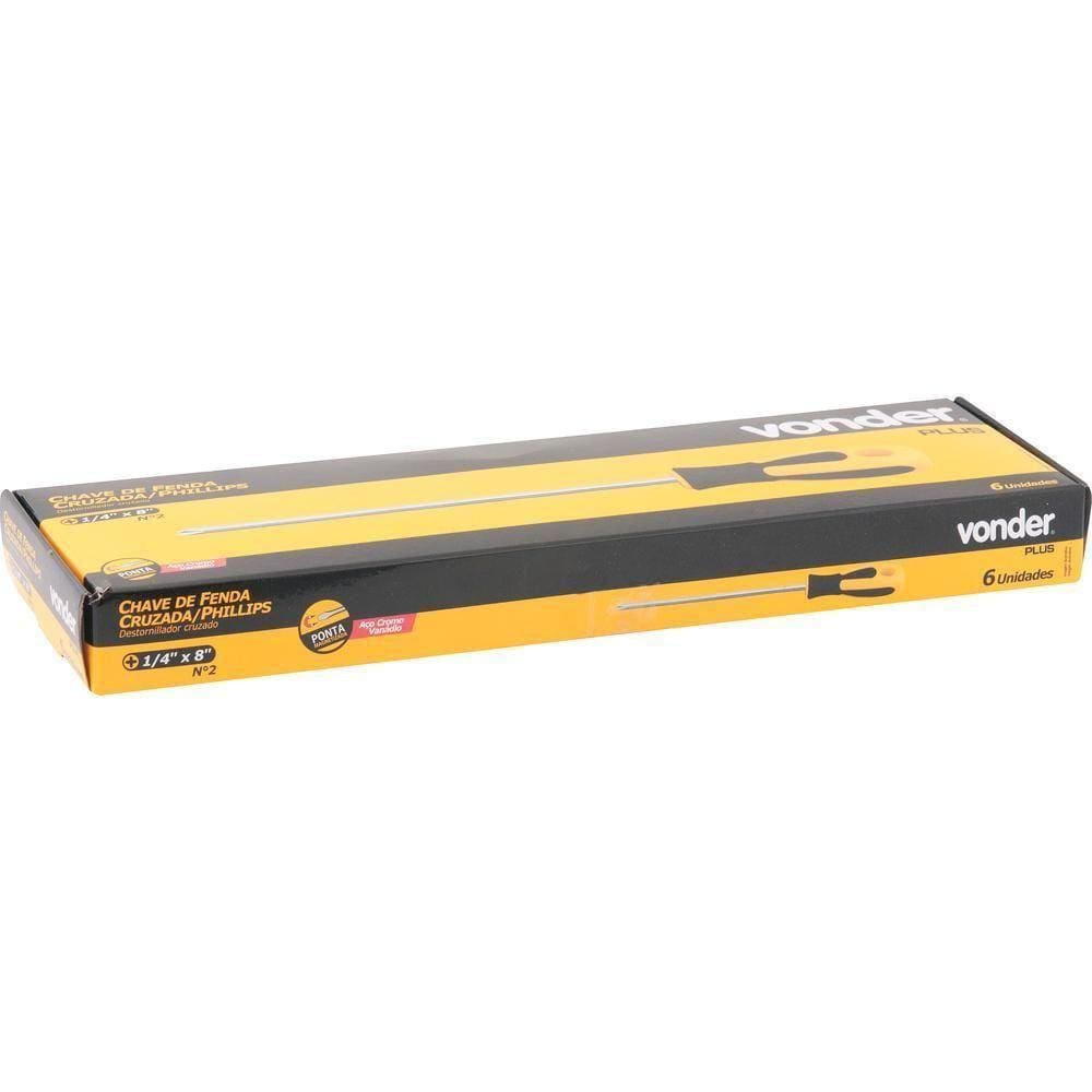 Chave Phillips 1/4X8 N.2 Cromo Vanádio Cabo Anatômico Embor